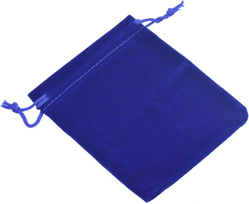 Sansam 20pcs Royal Blue Velvet Drawstring Bags for Jewelry, Gift, Wedding Favors, 5.2x7.2''