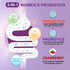Women's Probiotic 180 Billion CFUs, 18 Strains with Organic Prebiotics, Cranberry Extract for Digestive and Urinary