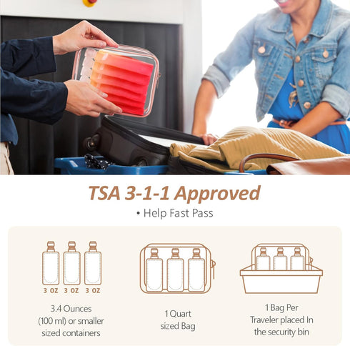 PACKISM Travel Toiletry Containers - 27 Pack Leak Proof 3oz TSA Approved Travel Pouches, Stand Up, Slim & Lightweight Design, Space Saving, Pack More Shampoo Conditioner Lotion Body Wash