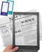 MAGDEPO 3X Full Page Magnifying Sheet Plastic Fresnel Lens with Frame, 2pcs Bookmark Magnifier for Low Vision