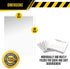Ultrasac Clear Heavy Duty Contractor Trash Bags | 45 Gallon | 3.0 MIL | 33" x 48" | Pack of 20 | For Construction