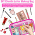 Small Clear Travel Makeup Organizer Bag for Purse, Cute Cosmetic Zipper Pouch, Transparent PVC & Nylon Waterproof