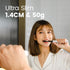 MIPOW i4 Sonic Electric Toothbrush, Ultra Slim Rechargeable Ultrasonic Smart Tooth Brush with Free Travel Case &