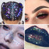 UCANBE Pro Glitter Eyeshadow Palette, 16 Colors, Highly Pigmented Chunky & Fine Pressed Glitter Eye Shadow Powder Makeup