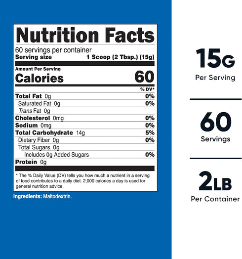 Nutricost Maltodextrin Powder, 2LBS, Gluten Free, Non-GMO