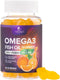 Omega 3 Gummies for Adults, Omega-3 Fish Oil for Heart Support, 60 Gummies