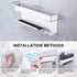Hair Dryer Holder Wall Mount for Curling Iron Attachment Organizers and Storage, Adhesive Hair Dryer and Curling Iron