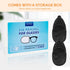eZAKKA Eye Patches for Adults and Kids, Medical Soft Eye Patch for Lazy Eye Amblyopia Strabismus (Black+Black)