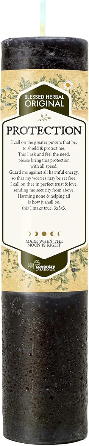Blessed Herbal Candle for Protection