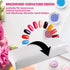 Nail Arm Rest Hand Cushion, Soft Sponge Stripe Leather Pillow for Manicure, Salon Armrest Tool (White)