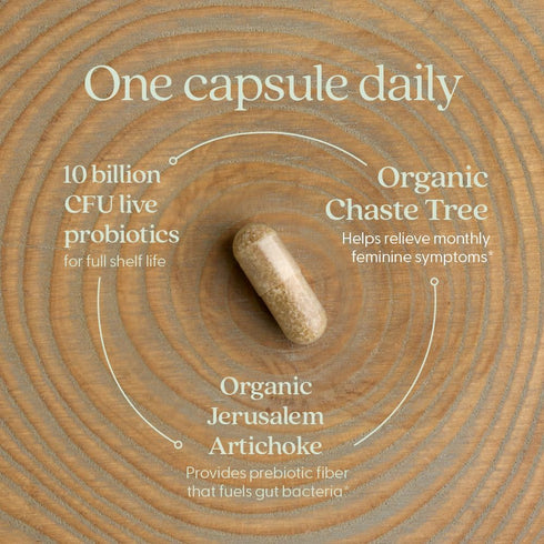 New Chapter Probiotics for Women - 30 ct (1 Month Supply), Daily Probiotic with Prebiotics for Vaginal Health