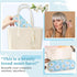 Nylon Small Floral Makeup Bag, Waterproof Slim Pouch for Women, Cute Zipper Pouch for Travel Toiletry and Coin