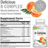 SOLARAY Vitamin B-Complex 250mg Natural Orange Flavor | Healthy Hair, Skin, Immune Function & Metabolism Support | Lab Verified | 50 Chewables