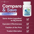 GeriCare Magnesium Oxide Supplement, 240 mg Elemental Magnesium, 120 Tablets, Pack of 3