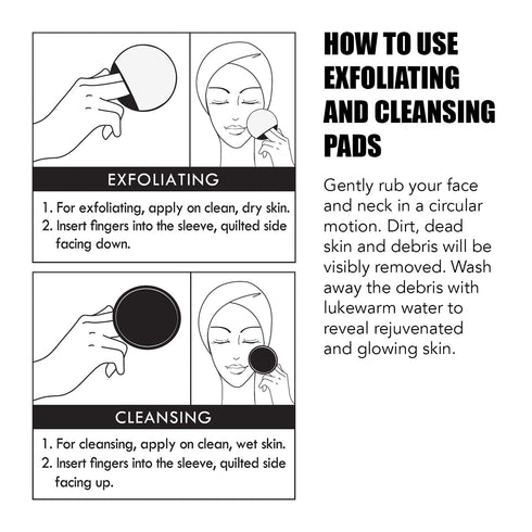 LAPCOS Milk Feel Exfoliating and Cleansing Pads - Clear Acne Prone Skin, Nourishing (10-Pack)