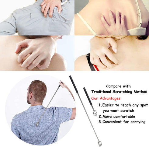 WOVTE Bear Claw Extendable Back Scratcher, Stocking Stuffers for Men and Women, Gifts for All Occasions