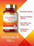 Carlyle Vitamin K 100 mcg, 240 Tablets, Vegetarian, Non-GMO, Gluten Free Supplement