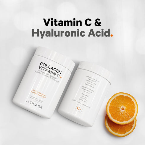 Codeage Collagen Peptides Powder with Vitamin C, Digestive Enzymes - 9.98 oz Hydrolyzed Protein Collagen