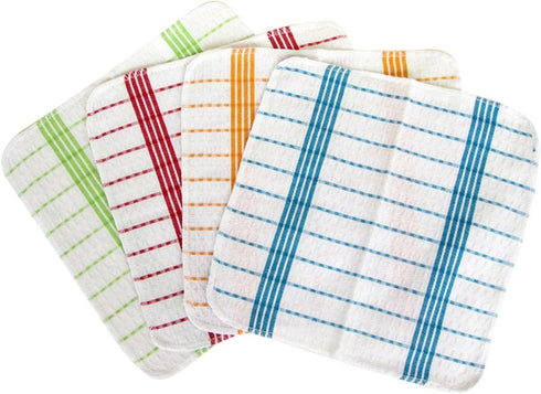 Multi-Purpose Cleaning Cloths, Set of 10 Kitchen Cleaning Towels, 11.5 x 11.5", Perfect for Dishes & Dusting