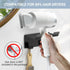 NAJIESUN 2.3" Hair Dryer Holder Wall Mount, Stainless Steel Blow Dryer Holder for Bathroom, Rustproof Hair Dryer