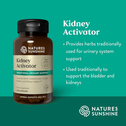 Nature's Sunshine Kidney Activator Capsules, 100 Capsules - Natural Kidney Supplement for Kidney Function