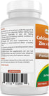 Best Naturals Calcium Magnesium Zinc with Vitamin D3, 300 Tablets, 1000 mg Calcium, 400 mg Magnesium