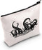 Octopus Lover Gift - Tentacle Makeup Bag, Marine Organism Gift for Squid Lovers, Ocean Kraken Mythical Gift