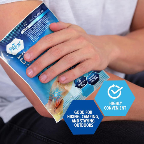MED PRIDE Instant Cold Pack, 5''x 6'', Set of 6 Disposable Ice Packs for Pain Relief and Inflammation