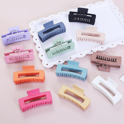 Sisiaipu 4.1 Inch Large Hair Claw Clips - 12 Pcs Big Claw Clips for Thick Hair, Jumbo Jaw Clips Bulk Accessories