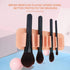 ZJchao Brush Drying Rack, Soft Silicone Wall Mounted Makeup Brush Holder Organizer for Home (Bare Pink)