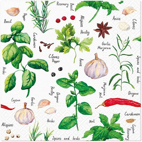 Importer AM AM Dcor - 20 Count Soft 3-Ply Decoupage Luncheon Paper Napkins -13""