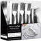 75 Pieces Heavy Duty Plastic Silverware Set, Disposable Cutlery for Parties, Weddings, Catering, 25 Forks, 25 Spoons,