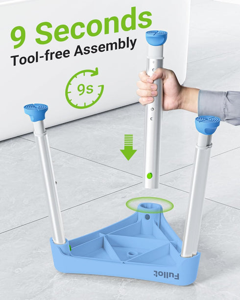 400 lbs Space-Saving Triangular Shower Chair for Elderly and Disabled, FSA/HSA Eligible Adjustable Shower Stool Seat