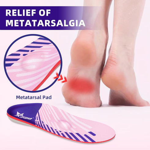 IFITNA High Arch Support Inserts Plantar Fasciitis Relief Metatarsal Pain Orthotics Flat Feet Insoles Men Standing All Day Heel Pad Cushion, Work Boots Shoe Insert(Men 6-6 1/2 | Women 8-8 1/2)