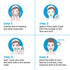 Name Skin Care Korean Carboxy CO2 Therapy Face & Neck Mask Set of 2 - Hydrating Anti-Aging Skincare Treatment