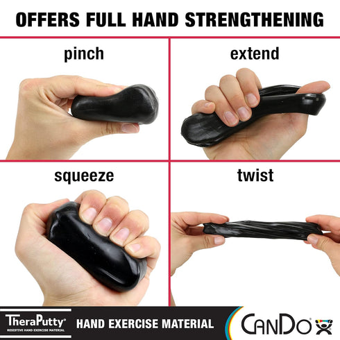 CanDo 10-1470 TheraPutty Standard Hand Exercise Putty, X-Firm, 1lb