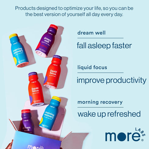 Morning Recovery Electrolyte Drink - Proprietary Formulation for Hydration, Original Lemon, Pack of 6