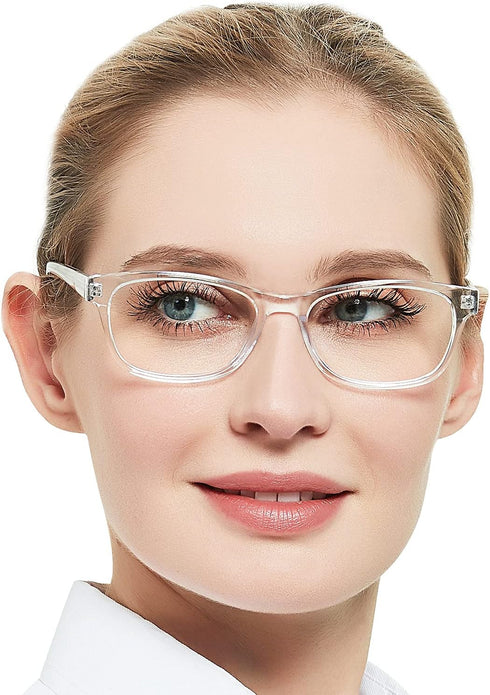 OCCI CHIARI Blue Light Reading Glasses for Women, 2.50 Anti Computer Glare Eyestrain, Spring Hinge Readers (1.0 to 6.0)