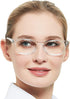 OCCI CHIARI Blue Light Reading Glasses for Women, 2.50 Anti Computer Glare Eyestrain, Spring Hinge Readers (1.0 to 6.0)
