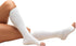 Truform Surgical Stockings, 18 mmHg Compression, Knee High, Open Toe, White, Medium