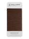 Heliums Thin Seamless Hair Ties - Dark Brown - 6mm Nylon No Damage Ponytail Holders, 18 Pack