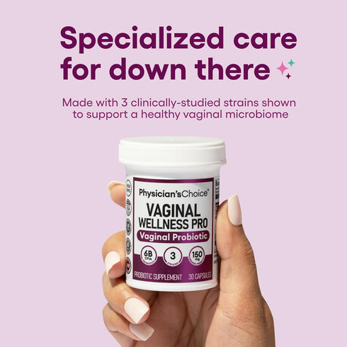 Physician's CHOICE Vaginal Probiotics for Women - Unique with Licorice Root, PH Balance, 6B CFU, 30 CT