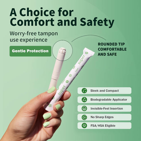 Set Eco-Friendly Cotton Feminine Care - Tampons & Pads