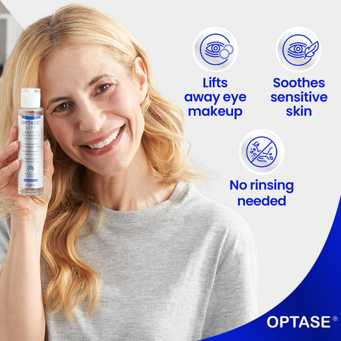Optase Life Sensitive Eye Makeup Remover – Gentle & Effective for All Skin Types, Breakthrough Innovation vs Micellar
