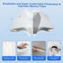 Pain Relief Memory Foam Neck Support Pillow, Adjustable Ergonomic Contour Pillow for Cozy Sleeping, Orthopedic