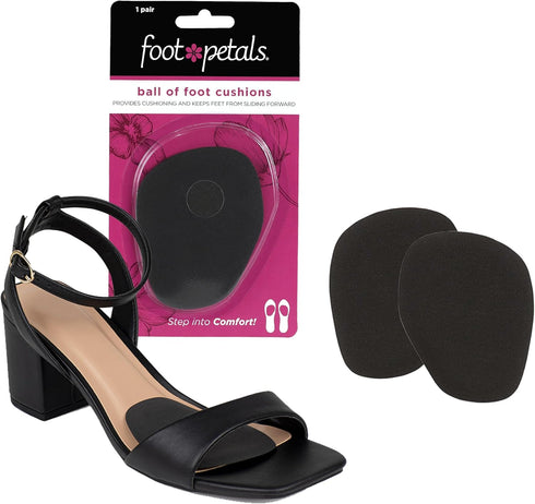 Foot Petals Ball of Foot Cushions, Metatarsal Pad for Women's Heels, Prevent Toe Sliding, Lasting Comfort Relief