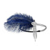 SWEETV Flapper Headbands, Womens 1920s Headpiece, Great Gatsby Inspired Feather Headband, Blue