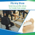VIVEsole Hammer Toe Corrector, 4pc Cushioned Gel Straightener Loops, Toe Support Cushion Brace for Bunion Foot Relief