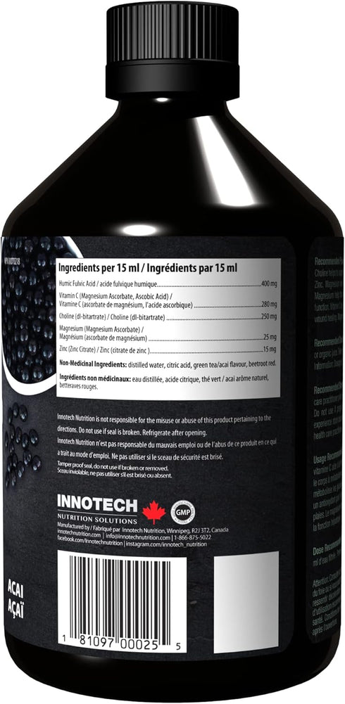 INNOTECH Nutrition Detox 101 - Humic and Fulvic Acid, Acai Green Tea - 500ml