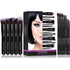 SHANY Makeup Brushes - Black Bombshell, 14-Piece Brush Set for Foundation, Powder, Concealers, Eye Shadows, Kabuki.